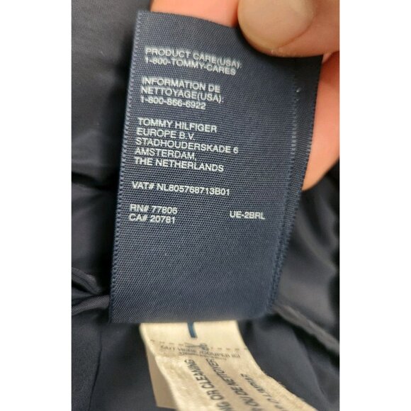 Tommy Hilfiger Men's Jacket Water & Wind Resistant Size Small Navy Full Zip - Picture 12 of 14